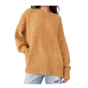 Free People Moira Slouchy Tunic Honeycomb Medium NWT